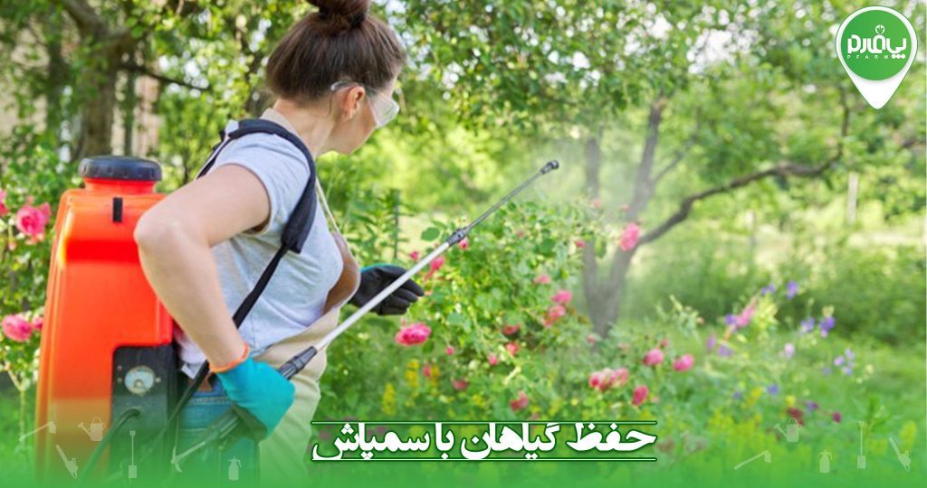 حفظ گیاهان با سمپاش