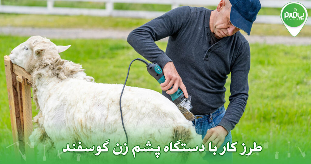 طرز کار با دستگاه پشم زن گوسفند