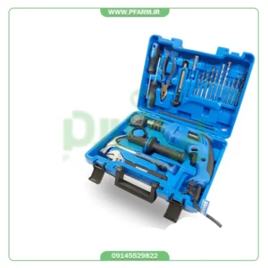 1-دریل چکشی برقی با کیت ابزار ویوارکس مدل KDI-0256