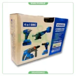 4-کیت 4 عددی براشلس دریل ،بتن کن ، بکس و فرز شارژی ویوارکس مدل BCK-4024