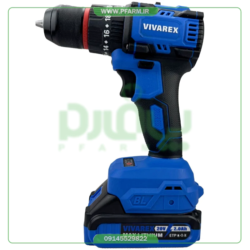 ١-دریل پیچ گوشتی شارژی ویوارکس مدل VR 2010-BLX