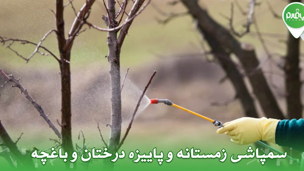 سمپاشی زمستانه و پاییزه درختان و باغچه